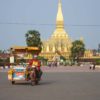 Das hier ist der Pha That Luang, eine der wichtigsten Sehenswürdigkeiten in Vientiane, der Hauptstadt von Laos.